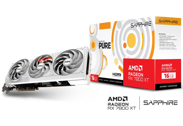 SAPPhIRE PURE AMD Radeon RX 7800 XT 16GB GDDR6 RX7800XT-PURE-16GD6OC