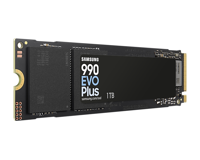 Samsung 1TB 990 EVO Plus MZ-V9S1T0BW M.2 2280 PCIe 4.0 x4 / 5.0 x2 NVMe 2.0 SSD 