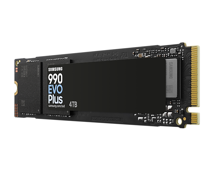 Samsung 4TB 990 EVO Plus MZ-V9S4T0BW M.2 2280 PCIe 4.0 x4 / 5.0 x2 NVMe 2.0 SSD