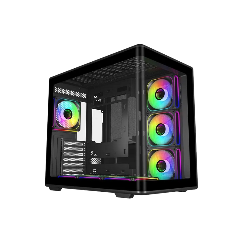 Cooler Master Elite 600 Black 黑色 全景ATX Case (E600-KGNN-S02) * 預裝7把ARGB風扇