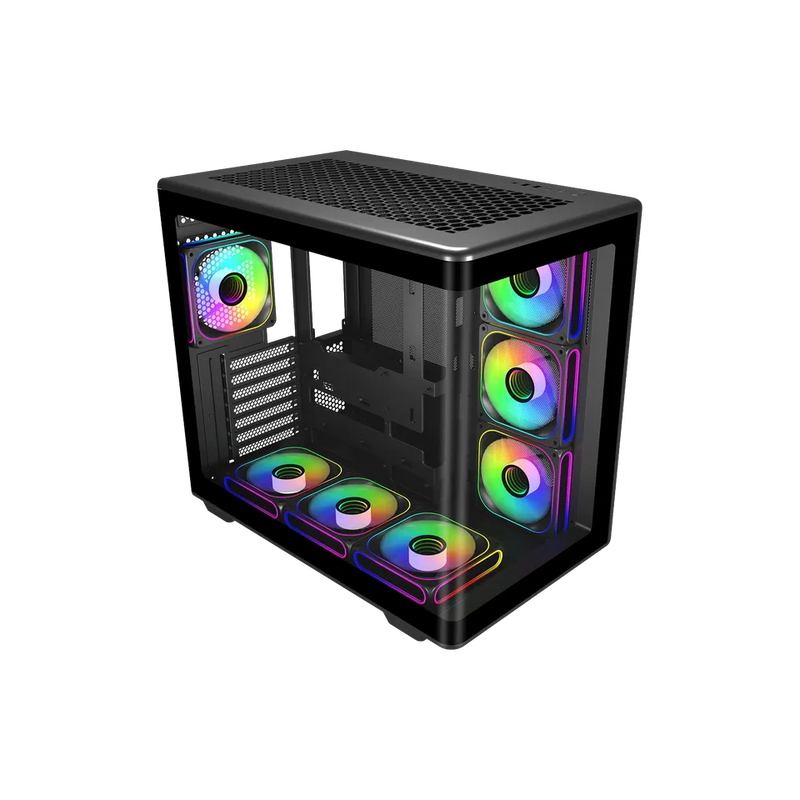Cooler Master Elite 600 Black 黑色 全景ATX Case (E600-KGNN-S02) * 預裝7把ARGB風扇