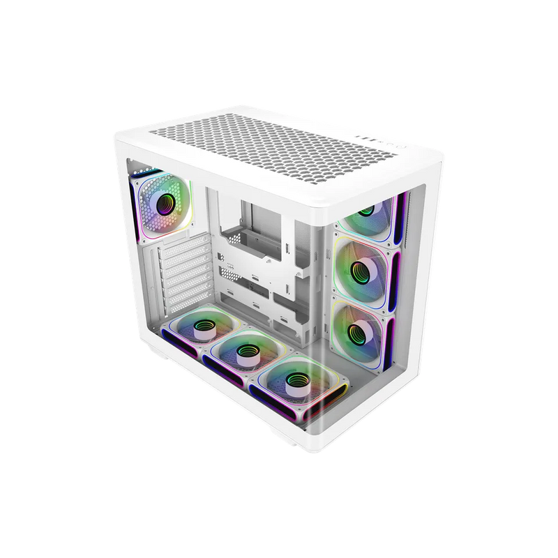 Cooler Master Elite 600 White 白色 全景ATX Case (E600-WGNN-S02) * 預裝7把ARGB風扇