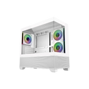 Cooler Master Elite 490 White 白色 MATX Case (E490-WHNN-S00) *預裝3把ARGB風扇