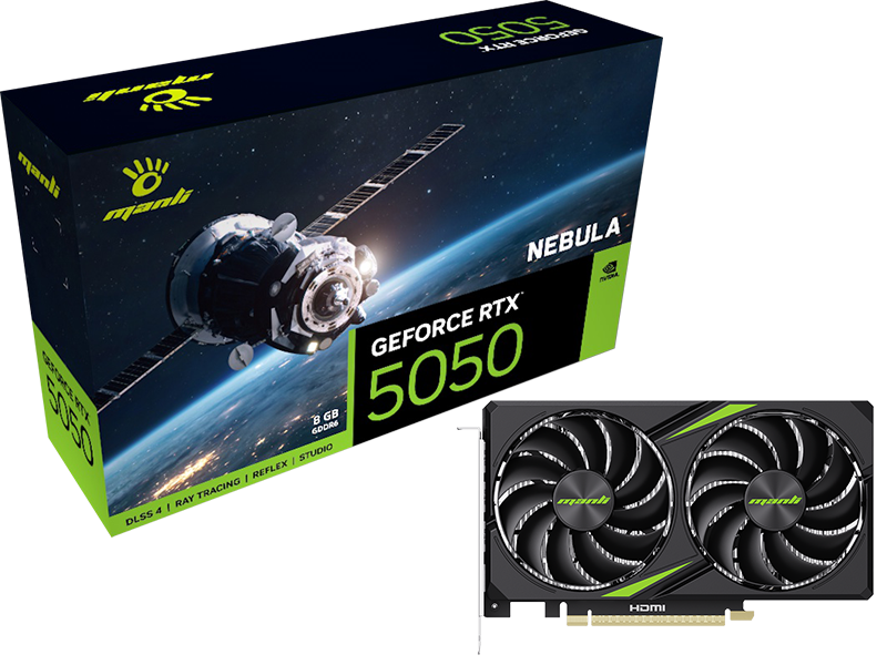 Manli GeForce RTX 5050 NEBULA X2 8GB GDDR6