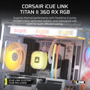 CORSAIR iCUE LINK TITAN II 360 RX RGB WHITE 白色 360mm Liquid CPU Cooler