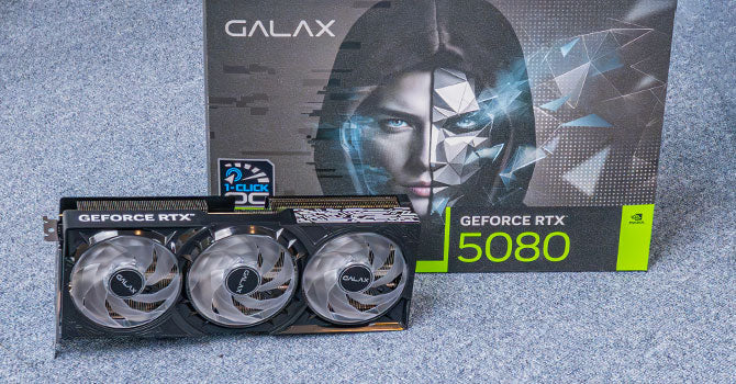 GALAX GeForce RTX 5080 1-Click OC 16GB GDDR7 GA-DCN-RTX5080-1CLICKOC-BK