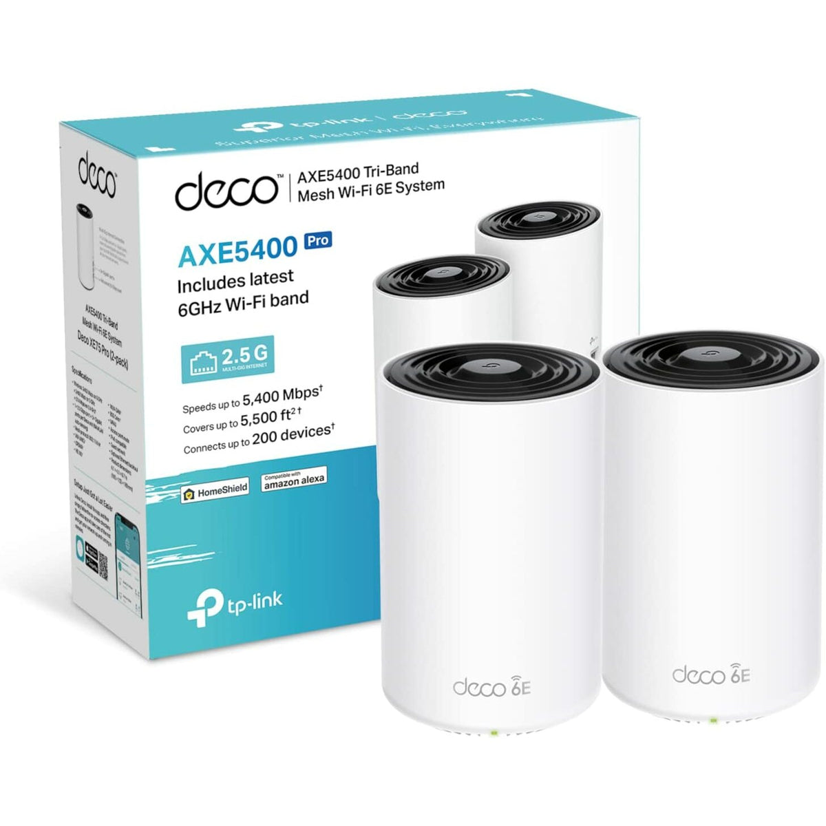 TP-Link Deco XE75 Pro AXE5400 Tri-band Wi-Fi 6E 2.5G WAN/LAN