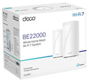 TP-Link Deco BE85 BE22000 Tri Band Whole Home Mesh WiFi 7 System (2件裝)