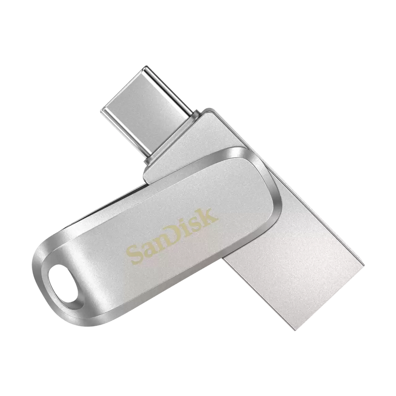 SanDisk 128GB SanDisk Ultra Dual Drive Luxe USB Type-C (Type-C and Type-A) Aluminum Metal Dual Flash Drive SDDDC4-128G-G46 772-4317