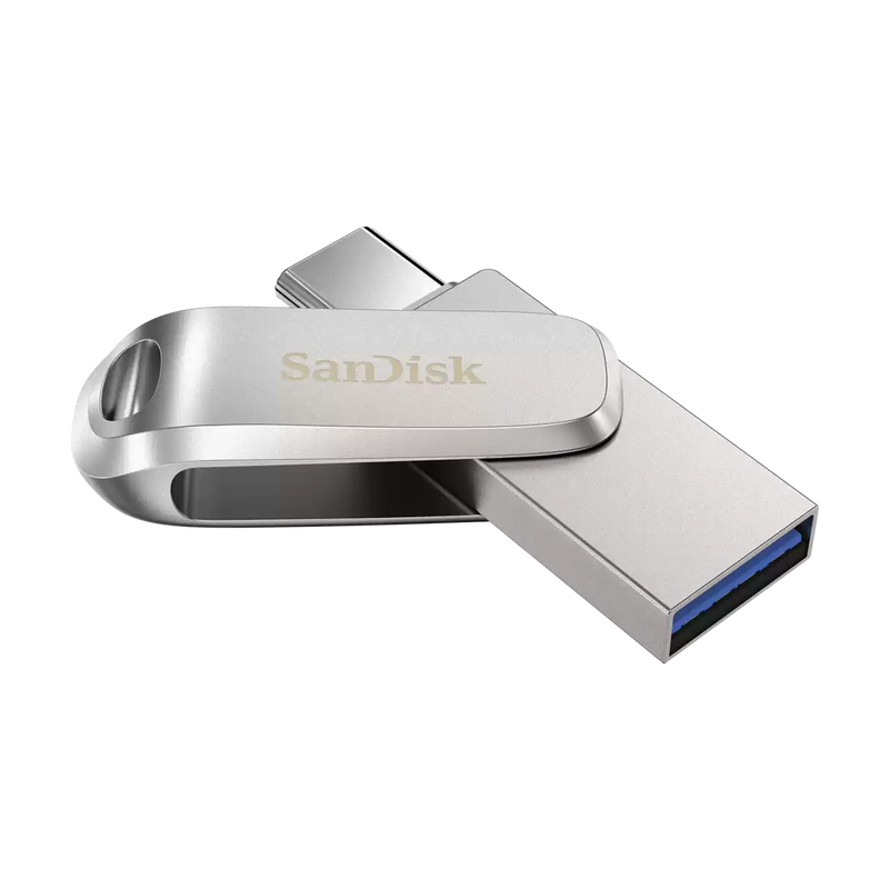 SanDisk 128GB SanDisk Ultra Dual Drive Luxe USB Type-C (Type-C and Type-A) Aluminum Metal Dual Flash Drive SDDDC4-128G-G46 772-4317