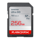 SanDisk 256GB Ultra Go SD Card (CL10 UHS-I Full HD 190MB/s) SDSDUGN-256G-GN6IN 772-4802