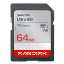 SanDisk 64GB Ultra Go SD Card (CL10 UHS-I Full HD 140MB/s) SDSDUGN-064G-GN6IN 772-4800