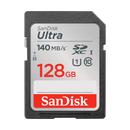 SanDisk 128GB Ultra SD Card (CL10 UHS-I Full HD 140MB/s) SDSDUNB-128-GN6IN 772-4565