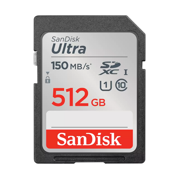 SanDisk 512GB Ultra SDXC (Class 10, 150MB/s) SDSDUNC-512-GN6IN 772-4567