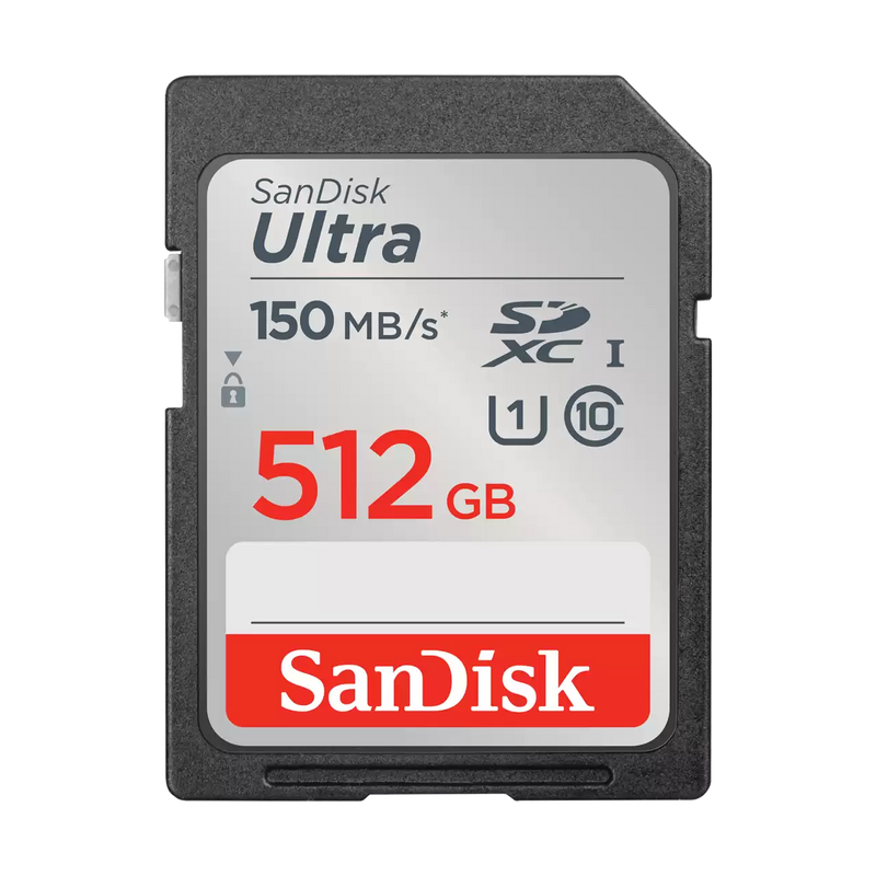 SanDisk 512GB Ultra SDXC (Class 10, 150MB/s) SDSDUNC-512-GN6IN 772-4567