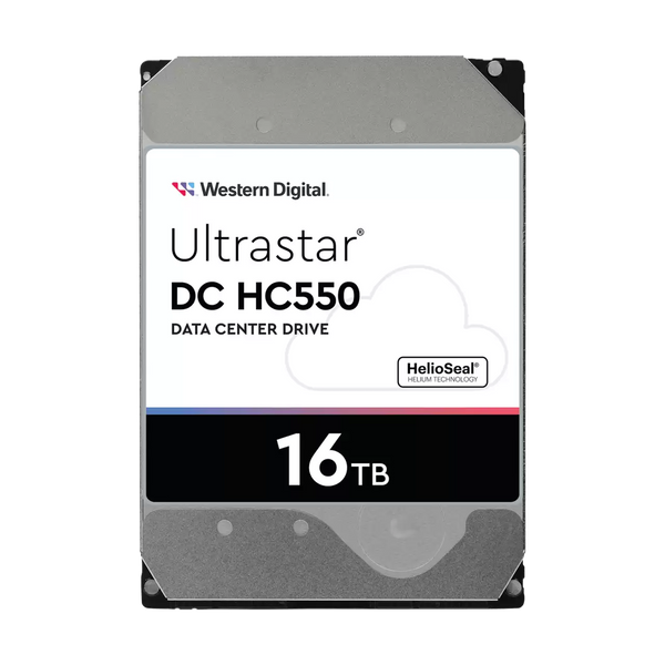 WD 16TB Ultrastar DC HC550 WUH721816ALE6L4 / 0F38483 Data Center Drive 3.5" SATA 7200rpm 512MB Cache HDD