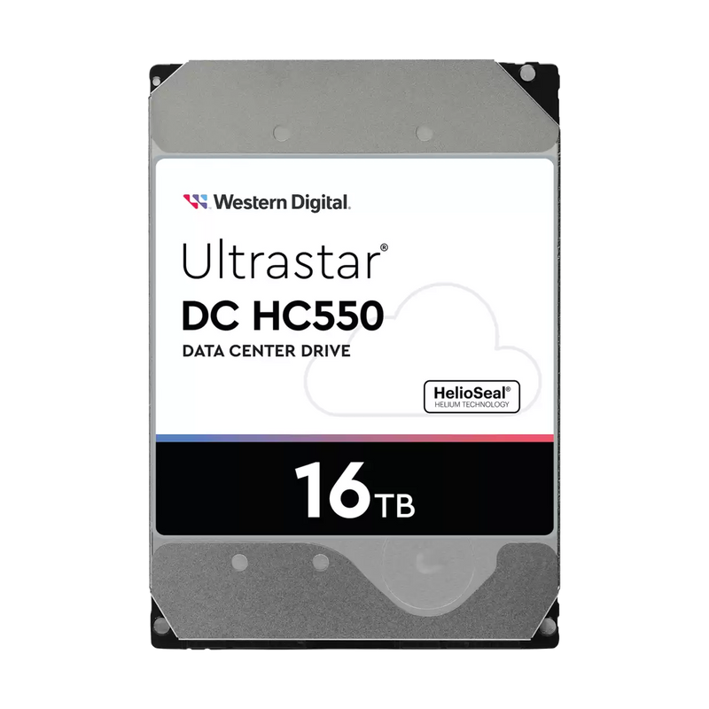 WD 16TB Ultrastar DC HC550 WUH721816ALE6L4 / 0F38462 Data Center Drive 3.5" SATA 7200rpm 512MB Cache HDD