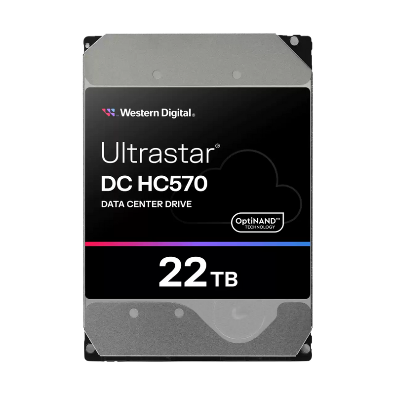 WD 22TB Ultrastar DC HC570 WUH722222ALE6L4 / 0F48155 Data Center Drive 3.5" SATA 7200rpm 512MB Cache HDD