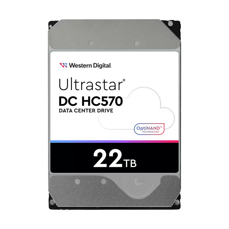 WD 22TB Ultrastar DC HC570 WUH722222ALE6L4 / 0F48155 Data Center Drive 3.5" SATA 7200rpm 512MB Cache HDD