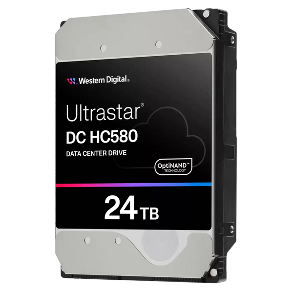 WD 24TB Ultrastar DC HC580 WUH722424ALE6L4 / 0F62796 Data Center Drive 3.5" SATA 7200rpm 512MB Cache HDD (HD-U7224TH)