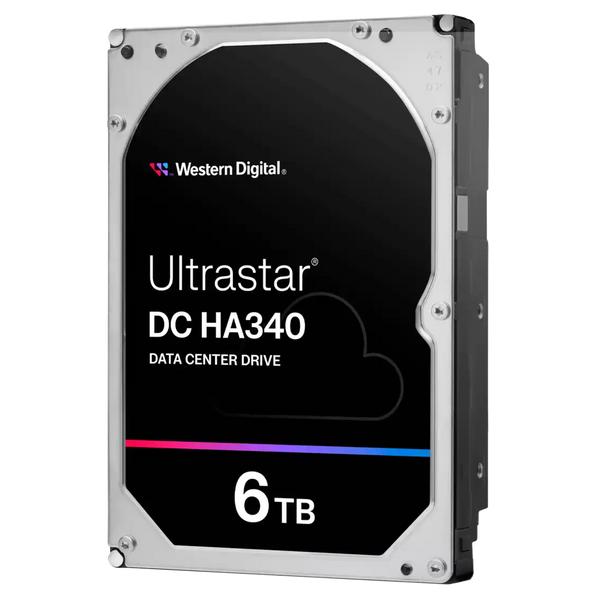 WD 6TB Ultrastar DC HA340 WUS721206BLE6L4 / 0B47077 Data Center Drive 3.5" SATA 7200rpm 256MB Cache HDD (HD-U736T)