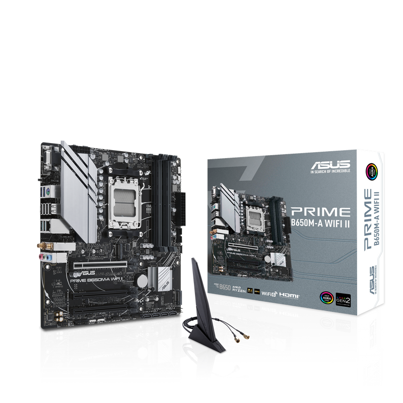 ASUS PRIME B650M-A WIFI II DDR5,Socket AM5 mATX Motherboard 