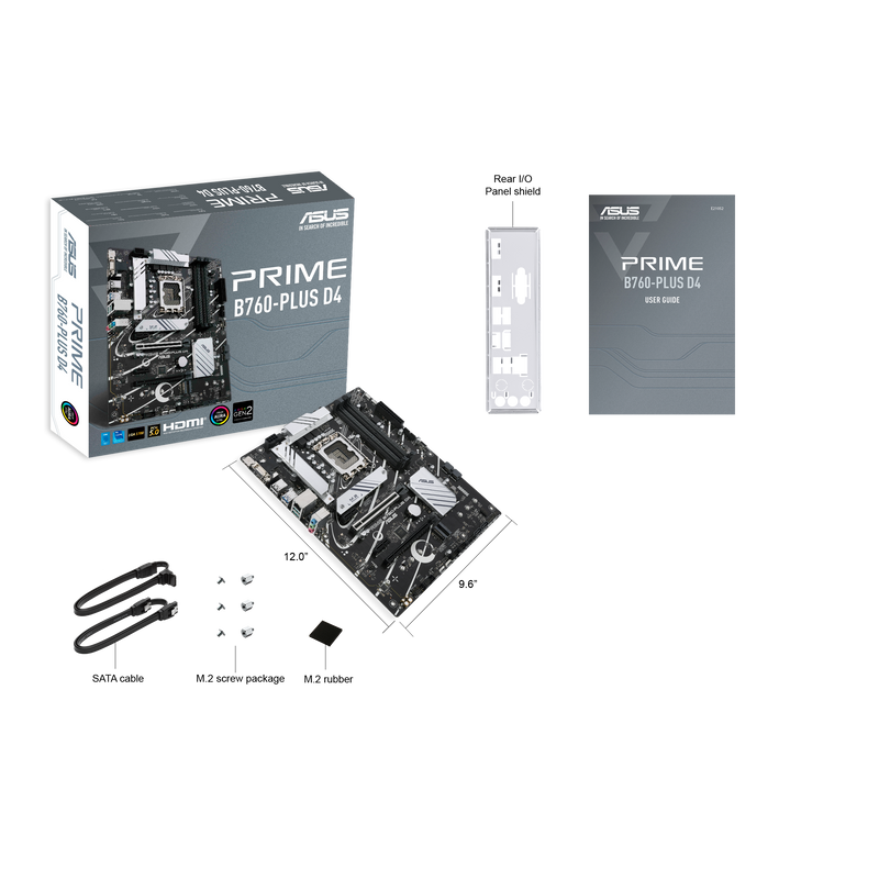 ASUS PRIME B760-PLUS D4 DDR4,LGA 1700 ATX Motherboard