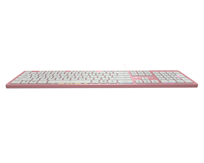 Cougar Vantar AX Pink (pink) all-aluminum CNC scissor-foot RGB keyboard 