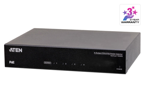 ATEN VE44PB 4-Output POH/POE Power Injector