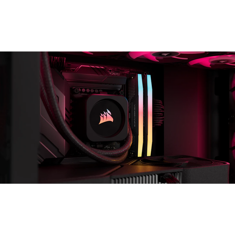 CORSAIR 32GB Kit (2x16GB) VENGEANCE RGB RS CMG32GX5M2E6000Z36 DDR5 600