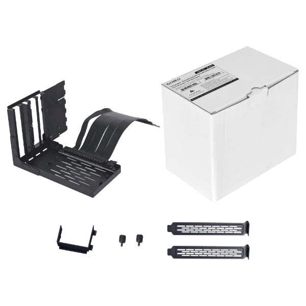 LIAN LI VG4-4-V2X Black Universal 4 Slots Vertical GPU Gen4 Riser Kit 
