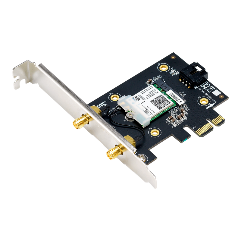 ASUS PCE-AX3000 AX3000 Dual Band PCI-E (WiFi 6 + Bluetooth 5.0) Adapter Boxed 
