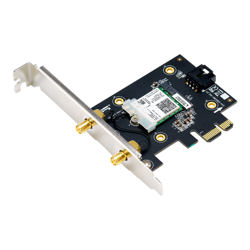 ASUS PCE-AX3000 AX3000 Dual Band PCI-E (WiFi 6 + Bluetooth 5.0) Wi-Fi Adapter (NE-APAX30K) 無線網絡接收卡