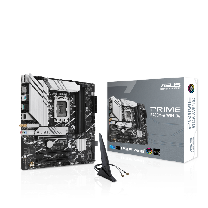 ASUS PRIME B760M-A WIFI D4 DDR4,LGA 1700 mATX Motherboard