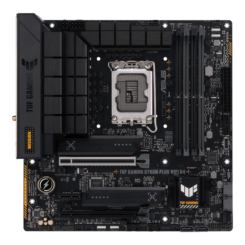 ASUS TUF GAMING B760M-PLUS WIFI D4 DDR4,LGA 1700 mATX Motherboard