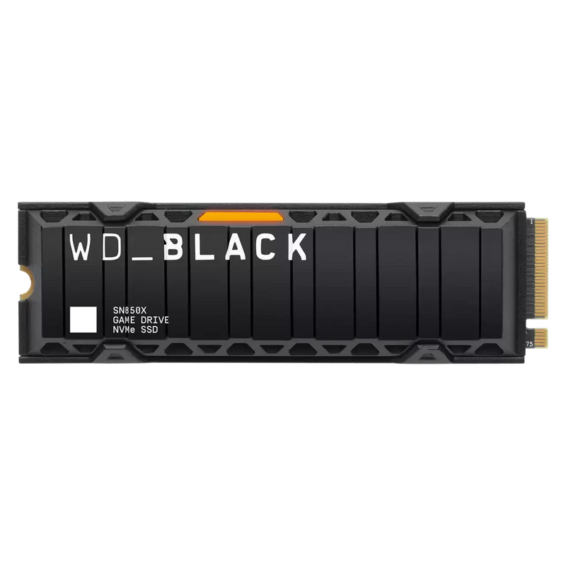 WD_BLACK 1TB SN850X w/Heatsink WDS100T2XHE M.2 2280 PCIe Gen4 x4 SSD 