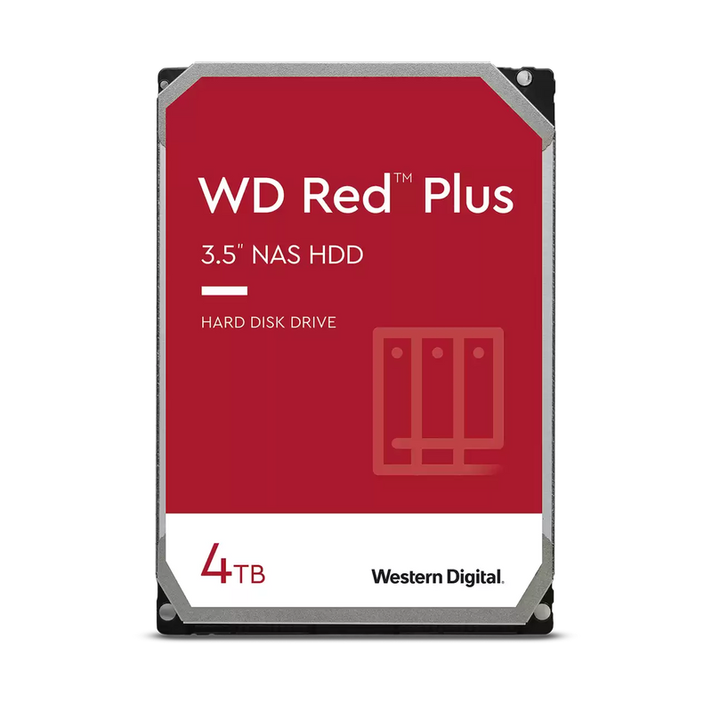 WD 4TB Red Plus WD40EFPX NAS 3.5" SATA 5400rpm 256MB Cache HDD