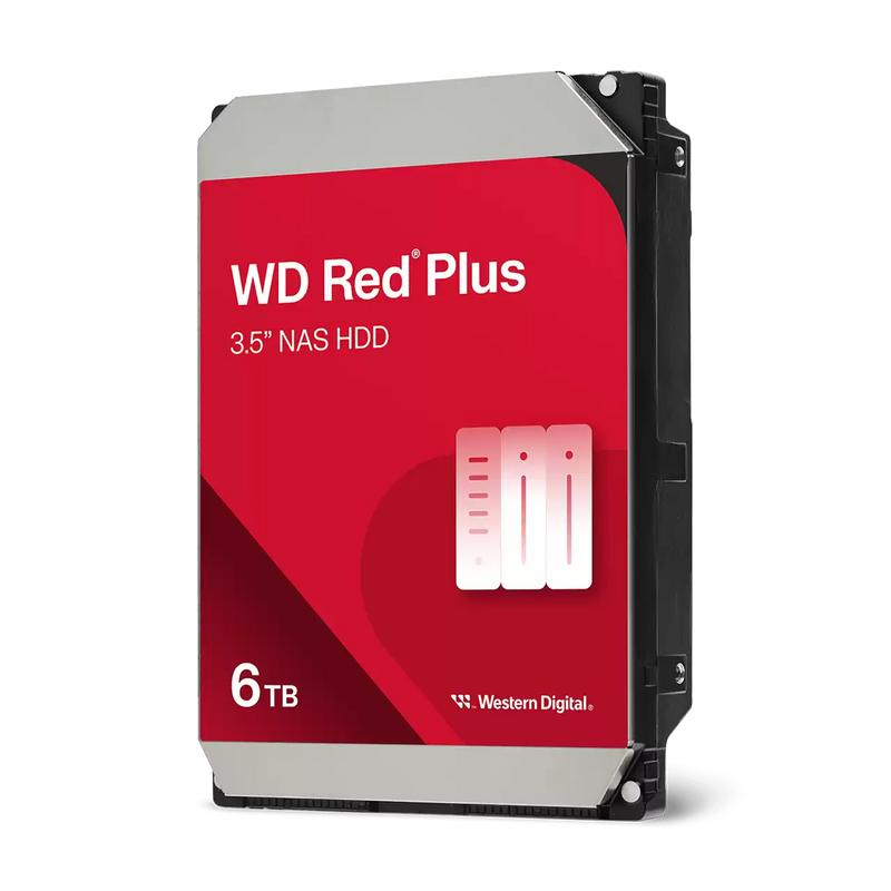 WD 6TB Red Plus WD60EFPX NAS 3.5" SATA 5400rpm 256MB Cache HDD