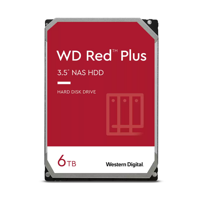 WD 6TB Red Plus WD60EFPX NAS 3.5" SATA 5400rpm 256MB Cache HDD