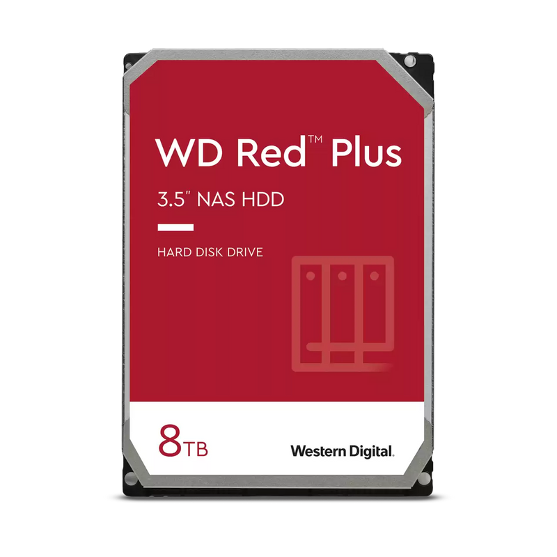 WD 8TB Red Plus WD80EFZZ NAS 3.5" SATA 5400rpm 128MB Cache HDD