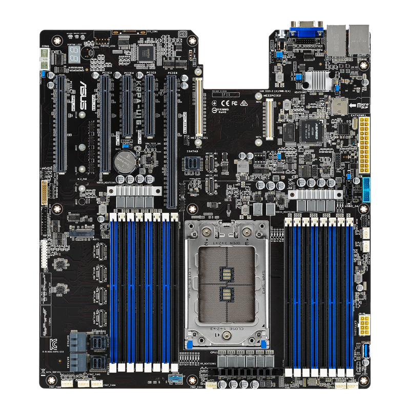 ASUS KRPA-U16 AMD EPYC 7003 & 7002 Socket SP3 (LGA 4094) EEB Server Motherboard