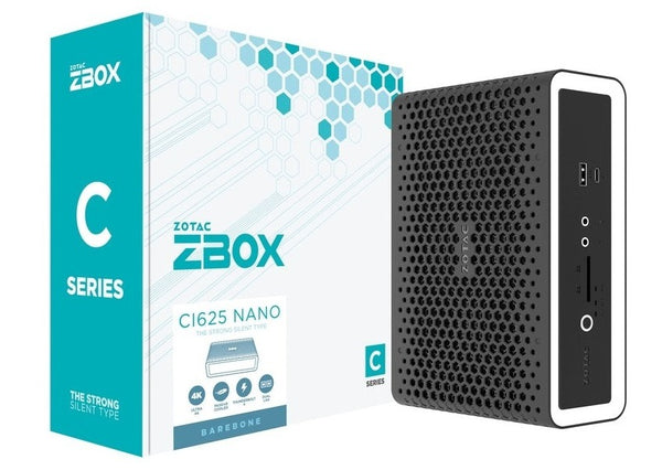 ZOTAC ZBOX CI625 nano Barebone mini computer (i3-1115G4/DDR4 x 2/M.2 Slot x 1) ZBOX-CI625NANO 