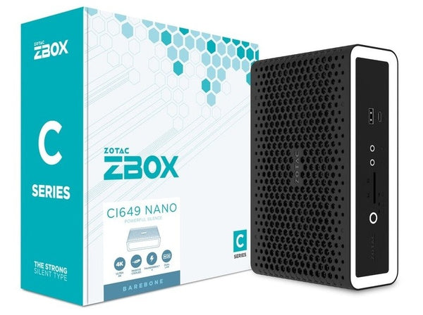 ZOTAC ZBOX CI649 nano Barebone mini computer (i5-1335U/DDR5 x 2/M.2 Slot x 1) ZBOX-CI649NANO