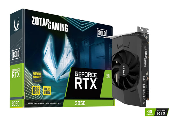 ZOTAC GAMING GeForce RTX™ 3050 ECO SOLO 8GB GDDR6 ZT-A30500R-10L