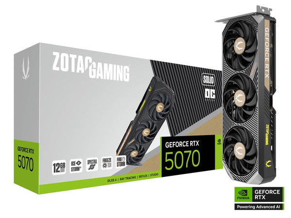 ZOTAC GeForce RTX 5070 SOILD OC 12GB GDDR7 (ZT-B50700J-10P)