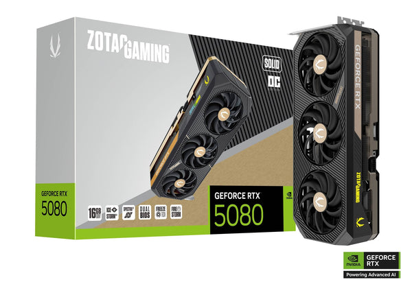 ZOTAC GAMING RTX 5080 SOLID OC 16GB GDDR7 ZT-B50800J-10P