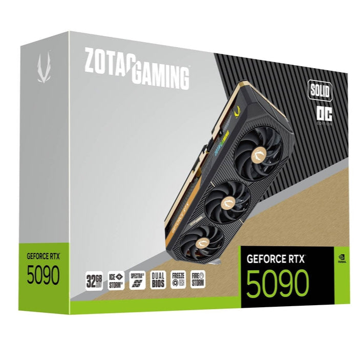 ZOTAC GAMING GeForce Series RTX 5090 SOLID OC 32GB GDDR7 ZT-B50900J-10P